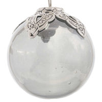 Noel Collection Smoked Midnight Filigree Crested Mdm Bauble