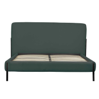 Ocean Fabric Upholstered Modern Bed 4ft6in Double 135cm Metal Legs