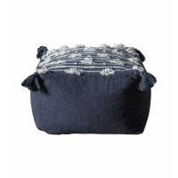 Pouffe Black Cream