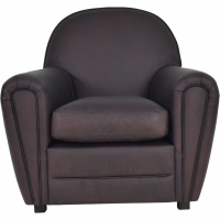 Midhurst Club Chair Rich Brown Leather available in leather only
