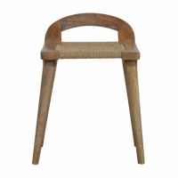 In1458 Raised Back Woven Stool