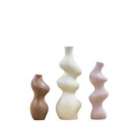 Natural Saburo Vase Set of 3 Natural