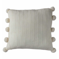 Pom Pom Cushion Cream