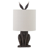 Hare Table Lamp With Linen Shade