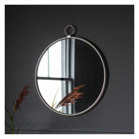 Silver Round Mirror