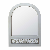 Rococo Mirrored Silver Wall Mirror