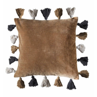 Tassel Cushion Camel