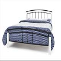 Tetras Silver With White Posts 135 Cm Silver Bed White Posts