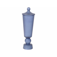 Nova Small Lidded Blue Glass Jar