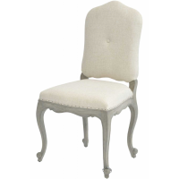 Fairmont Mindi Wood Kitchen Dining Room Chair French Style With Creme Ville Fabric