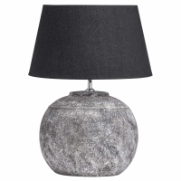 Regola Aged Stone Decorative Rustic Rounded Ceramic Base Table Lamp
