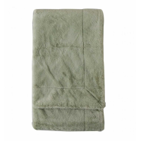 Fur Throw Pale Green Small