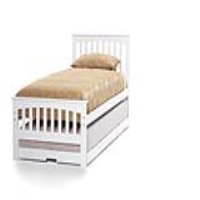 Amelia Bed + Guest Bed Set Opal White