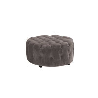 Darby Round Footstool Mink