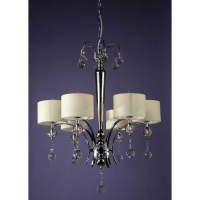 Dark Chrome Chandelier 6 Arm