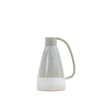 Grey White Crandon Vase Light Grey