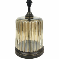 Urban Copper Lustrer Glass Corrugated Lamp 44cm height (base only) E27 16in shade