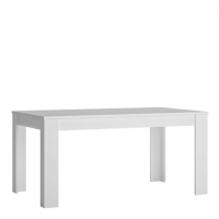 Modern White and High Gloss 160 to 200cm Large Extending Kitchen Dining Table