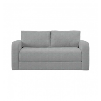 Vintage Style Modena Nickel Velvet Fabric Upholstered Living Room 2 Seater Sofa Bed 82x155cm