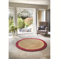 Origins Jute Border Raspberry 150 Circle