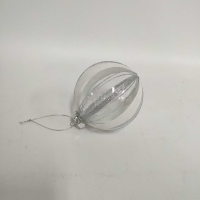 The Noel Collection Striped Glitter Bauble