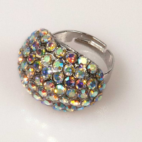 Oval Shape Ring Crystal Moonlight