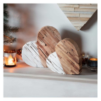 Wood Block Heart Large