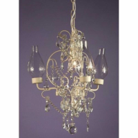 Cream Crack Chandelier 3 Arm