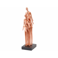 Family Gathering Sculpture in Rose Gold