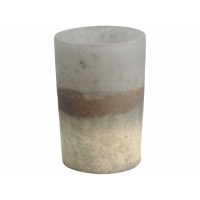 Glass Cylinder Burnished Finish Votive Holder