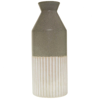 Mason Collection Grey Ceramic Ellipse Vase