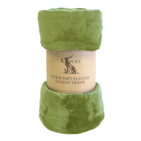 Rolled Flannel Fleece Lime