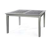 Perth Modern Rectangular Small 120cm Grey Dining Table with Softwood Legs and Stone Top