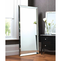 Large Tall Rectangular Silver Mirrored Full Length Leaner Wall Mirror H178 x W78cm