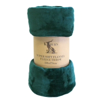 Rolled Flannel Fleece Turquoise