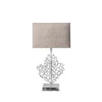 41cm Tree Table Lamp With Champagne Velvet Shade