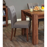 Flare back Upholstered Dining Chair PACK OF TWO