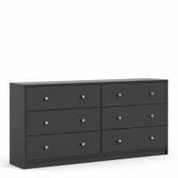 May Chest of 6 Drawers (3+3) in Grey