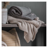 Knitted Throw Grey