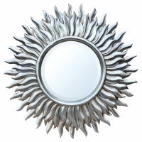 Silver Sunburst Mirror