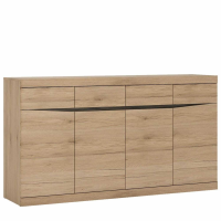 Kensington Wide 4 Drawer 4 Door Sideboard