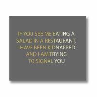 Kidnapped Silver Foil Plaque