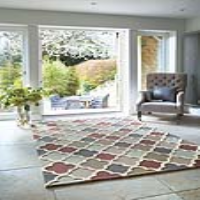 Origins 3D Trellis Pastel Multi Colour Wool Patterned Rug Hand Tufted 160x230cm