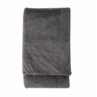Fur Throw Mid Grey Small