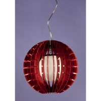 Modern Red Ball Pendant Light