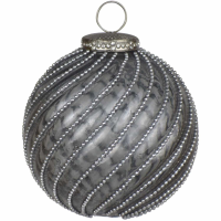 The Noel Collection Smoked Midnight Swirl Bauble