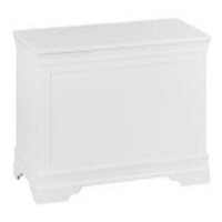 Traditional French Inspired Wooden White Painted Finish Bedroom Blanket Box 50 x 100cm