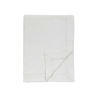 White Organic Cotton Tablecloth White Small
