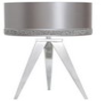 Medium Chrome Hollywood Table Lamp With Silver Shade