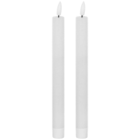 Luxe Collection Natural Glow S 2 White LED Dinner Candles